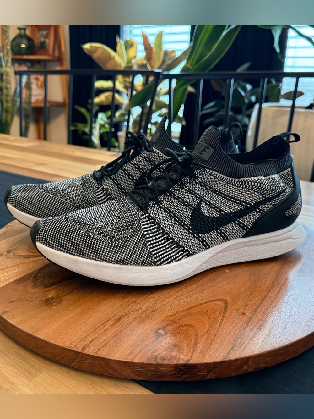 Nike Men’s Air Zoom Mariah Flyknit Racer Shoes in ‘Oreo’
